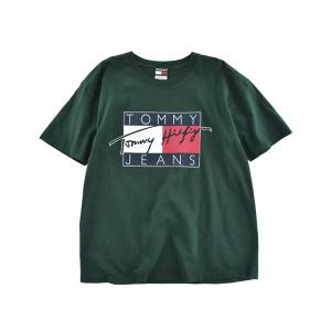 tシャツ 「USED」90’s TOMMY HILFIGER JEANS ロゴ Tシャツ メンズ レディース