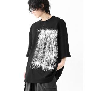 tシャツ ハンドペイント風 ブラシタッチ スーパービッグTシャツ（ユニセックス） メンズ レディース