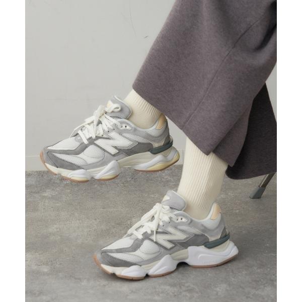 「New Balance」 ローカットスニーカー 24cm ライトグレー レディース