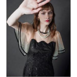 ドレス flare sleeve lace dress