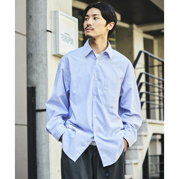「FREAK'S STORE」 長袖シャツ MEDIUM ブルー メンズ