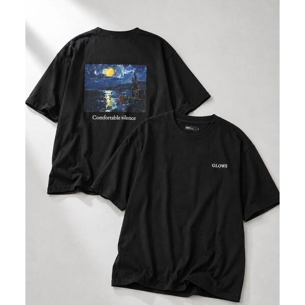 tシャツ 度詰め天竺プリントT メンズ