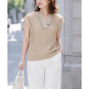ニット セーター marie claire/bis ラメ調ニットトップス レディース