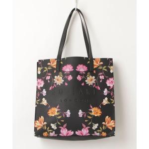 「Ted Baker」 花柄トートバッグ - ブラック レディース