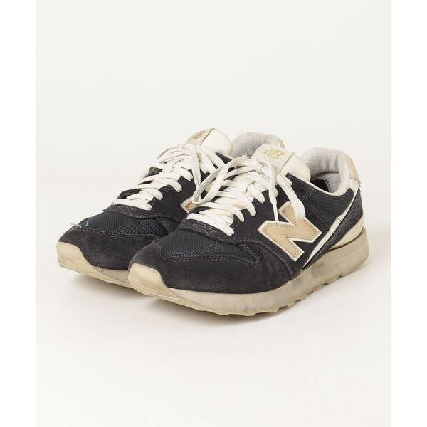 「New Balance」 ローカットスニーカー 24.5cm ネイビー レディース