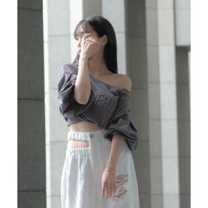 「qumerry.」 7分袖カットソー FREE グレー レディース