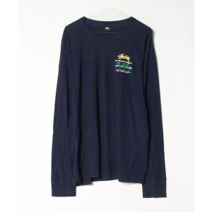 「STUSSY」 長袖Tシャツ L ネイビー メンズ