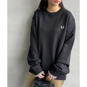 フレッドペリー トレーナー スウェット 「FRED PERRY/フレッドペリー」 ワンポイントロゴ刺繍 クルーネックスウェット M7535 レディース メンズ