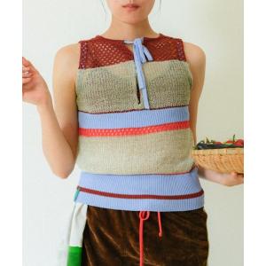 ニット セーター 汽水域のニットタンク レディース