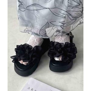 厚底 サンダル 夏 シャイニーフリル厚底ストラップサンダル  AS KNOW AS plus × VIVIANコラボ　「ZOZOTOWN限定アイテム」