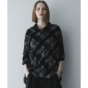 ポロシャツ シアーフロッキーポロシャツ / sheer flocky polo shirt メンズ レディース