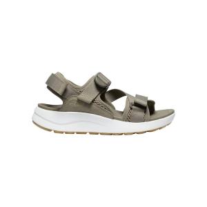 「KEEN」 フラットサンダル 23cm クリアブラウン レディース