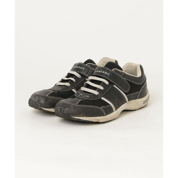 「BURBERRY」 「KIDS」ローカットスニーカー 21cm ブラック キッズ