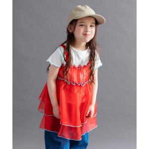 tシャツ 「WEB限定/DRC」シアーキャミチュニック＋半袖Tシャツセット キッズ 子供服 女の子