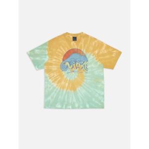 tシャツ 「Nudie Jeans」ヌーディージーンズ Koffe T-Shirt 132004 / プリントTシャツ / Chameleon / Turquoise メンズ レディース
