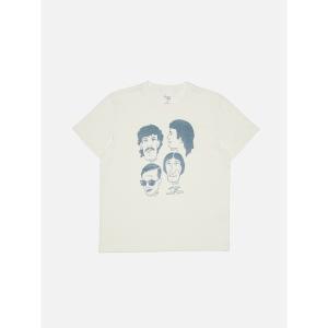 tシャツ 「Nudie Jeans」ヌーディージーンズ Roy T-Shirt 132008 / プリントTシャツ / Fab Four Chalk White / メンズ レディース