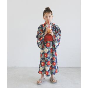 浴衣 「ワンピタイプで着脱簡単♪」「帯セット」かぶり浴衣(KIDS) キッズ 子供 女の子