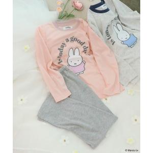 パジャマ 「Miffy」 やわらかかるい ミッフィー キッズ 長袖 パジャマ ルームウェア 天竺 キッズ 子供 女の子