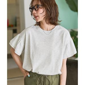 tシャツ 半袖 限定展開　袖フリル トップス レディース