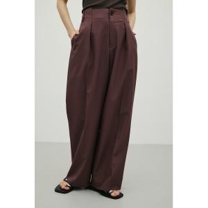 ワイドパンツ スラックス パンツ バックタックワイドパンツ レディース