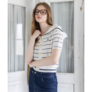 ニット セーター 「U.S. POLO ASSN.」clear 別注 マリンニットトップス レディース