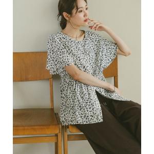 「GLOBAL WORK」 半袖ブラウス MED...の商品画像