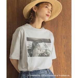 「studio CLIP」 半袖Tシャツ BIG(L) グレー レディース