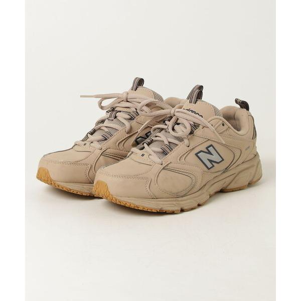 「New Balance」 ローカットスニーカー 24cm ベージュ メンズ