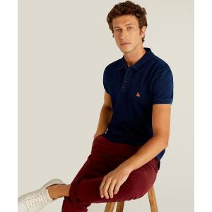 「BENETTON (UNITED COLORS OF BENETTON)」 半袖ポロシャツ SMALL ネイビー メンズ