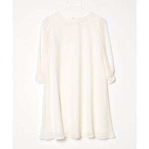 「asos」 7分袖ワンピース 0 ホワイト レディース