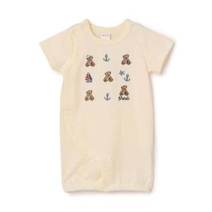 ベビー服 ロンパース くま刺しゅうマリン2WAYオールの高価買取価格