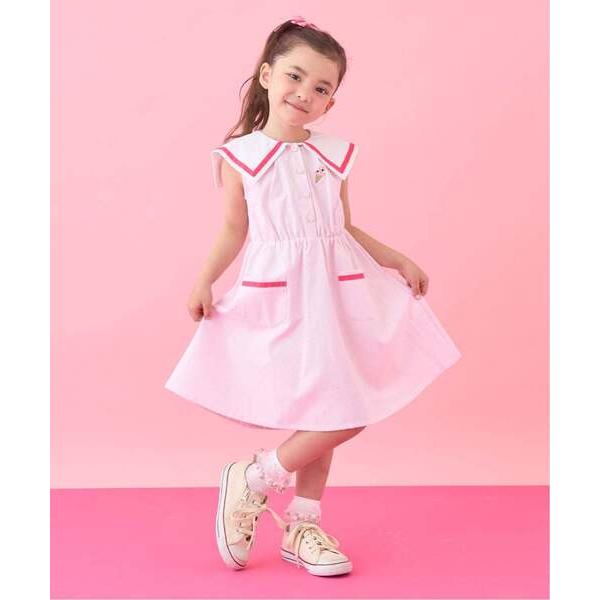 ワンピース 「サーティワン アイスクリーム」セーラーカラーワンピース(ヘアゴム付き) キッズ 子供服...