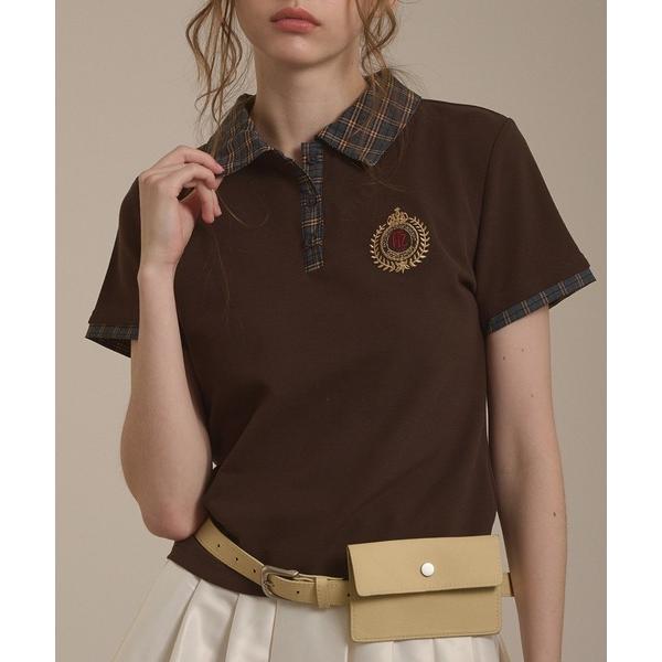 ポロシャツ ポロ emblem logo polo shirt / エンブレムロゴポロシャツ レディ...