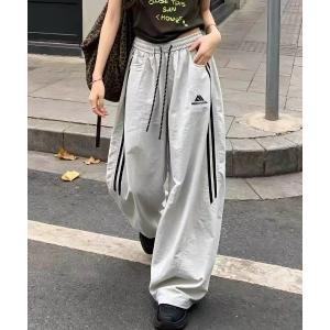 ワイドパンツ パンツ Nylon track pants レディース メンズ