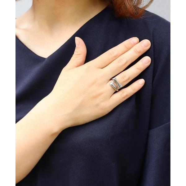 アレルギー対応 指輪 リング 金属アレルギー対応「ieLS」ステンレス　ダブルラインリング メンズ ...
