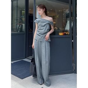 パンツ サイドベンツ2タックパンツ／ウォッシャブル・防シワ・吸水速乾・ストレッチ レディース