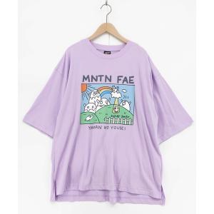 tシャツ 半袖 362116：山の妖精とお散歩Tシャツ レディース メンズ