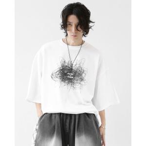 tシャツ ノイズグラフィック オーバーサイズ 半袖Tシャツ（ユニセックス） メンズ レディース