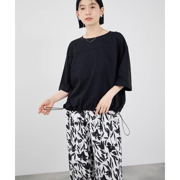 tシャツ 「Idnes / イドネス」裾ドロスト ドルマンプルオーバー  カットソー レディース