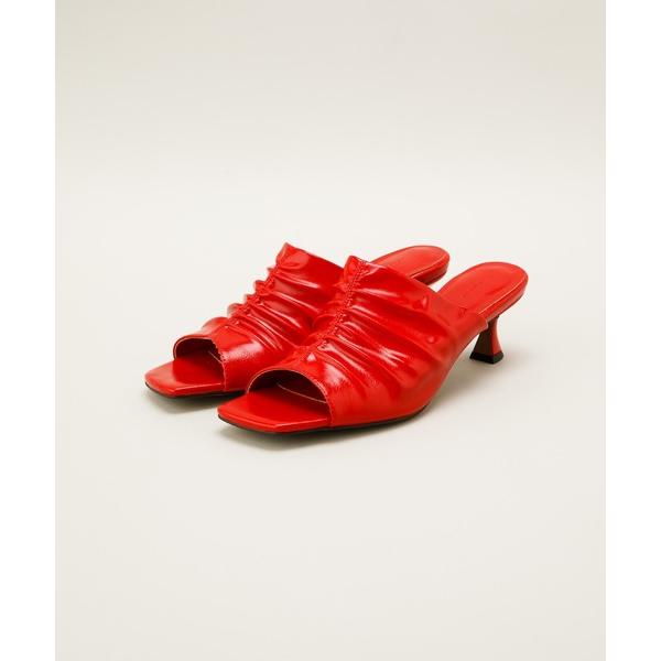 サンダル 夏 ミュール LE VERNIS(ル・ベルニ) Gather square mules レ...
