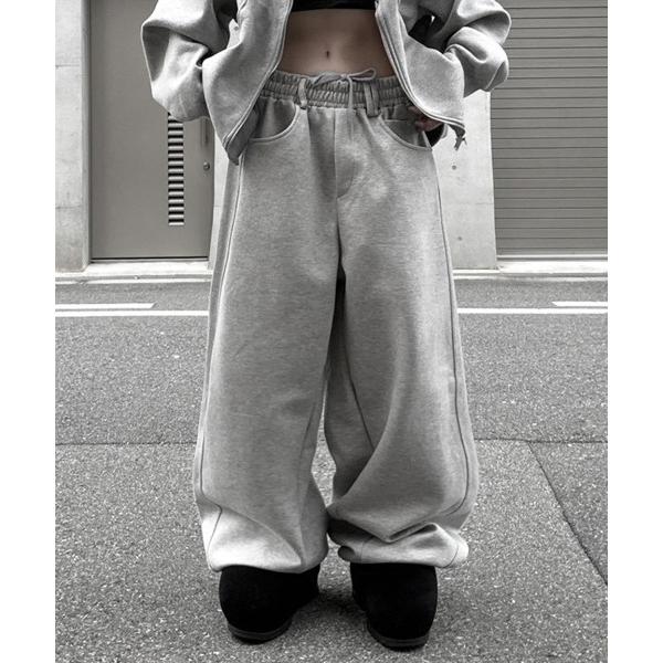 ワイドパンツ スウェットパンツ ジャージ Belt Loop Sweat Pants/ベルトループス...
