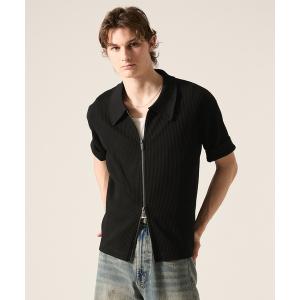 tシャツ 「CLEL」Giza Cotton Zip Rib T-Shirt / ギザコットン ジップリブTシャツ メンズ レディース