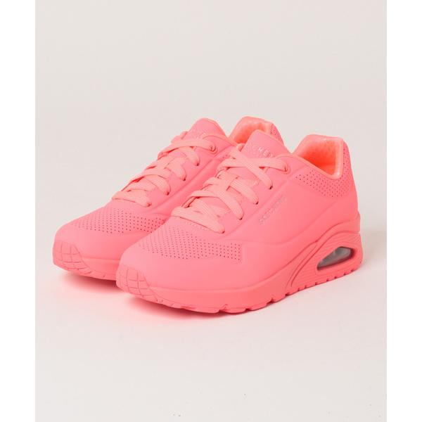 「SKECHERS」 ローカットスニーカー 24.0cm コーラル レディース