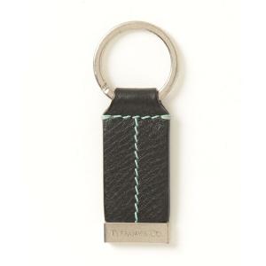 「TIFFANY&Co.」 レザー キーリング - ブラック レディース