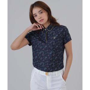 ポロシャツ ポロ 「St ANDREWS」「吸水速乾」ケルトリーフプリント半袖シャツ (WOMENS) レディース