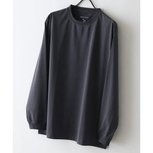 スマホショルダー tシャツ 「HEAT BLOCKER/ヒートブロッカー」「まるで着る日傘！遮熱＆UVカット」コットンライク クルーネックロンT 吸水速乾 アンチピリ…