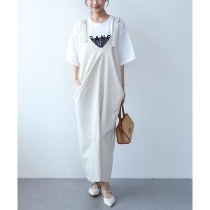 サロペット オーバーオール ダブルクロスタックジャンスカ レディース