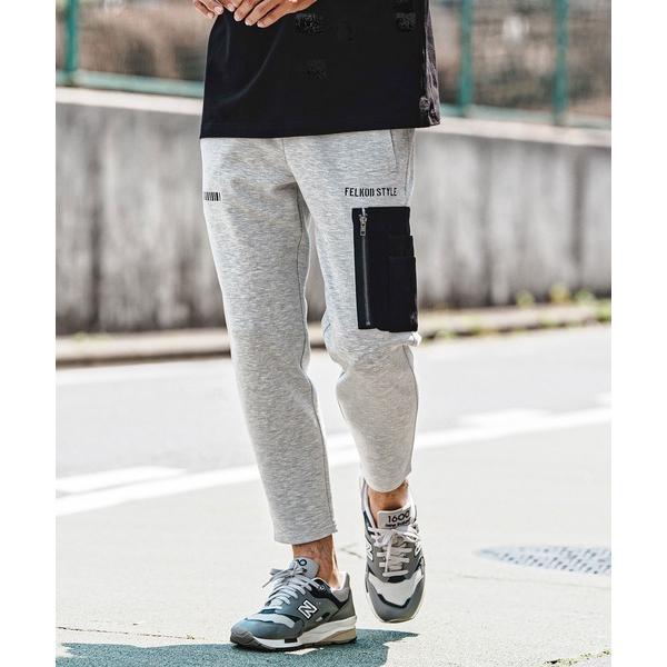 ワイドパンツ スウェットパンツ ジャージ mp15141- Scuba×Woven Combo Ea...