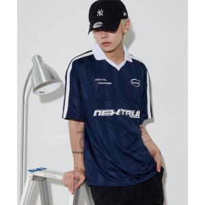 link lot tシャツ Y2Kラグランスリーブ半袖ロゴモノトーンTシャツ