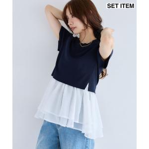 ニット セーター 「セットアイテム」裾フハクタンクSET2Pニット　1046987 レディース
